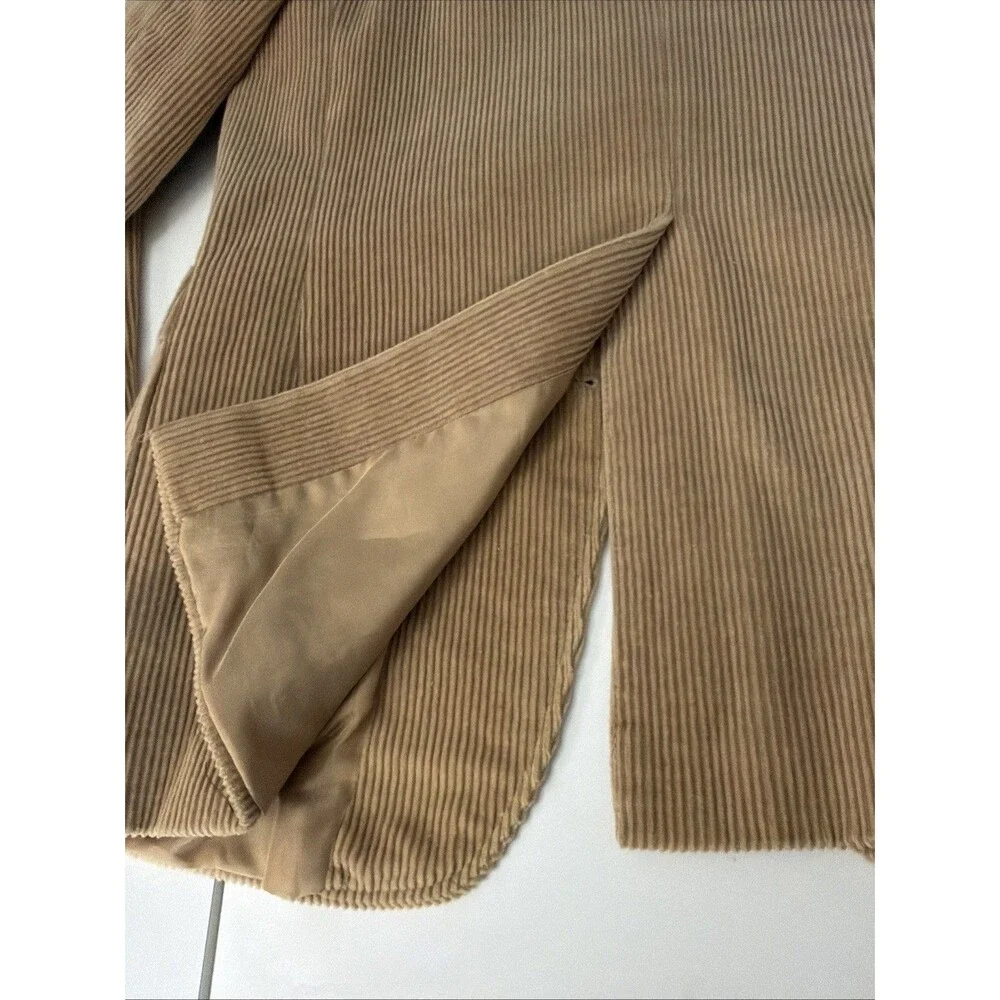 Brad Whitney Men's Vintage Camel Color Corduroy Blazer Size L 42 Sport Coat EUC